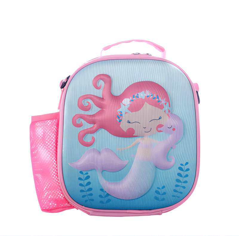 Mermaid niños mensajero bolsa de almuerzo