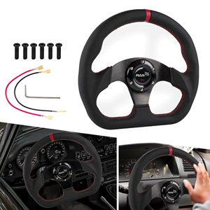 Cross-Border Car Modification Steering Wheel 13inch D-Type Racing Game Steering Wheel 320mm Rastp Dropshipping