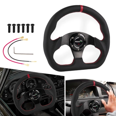 Cross-Border Car Modification Steering Wheel 13inch D-Type Racing Game Steering Wheel 320mm Rastp Dropshipping