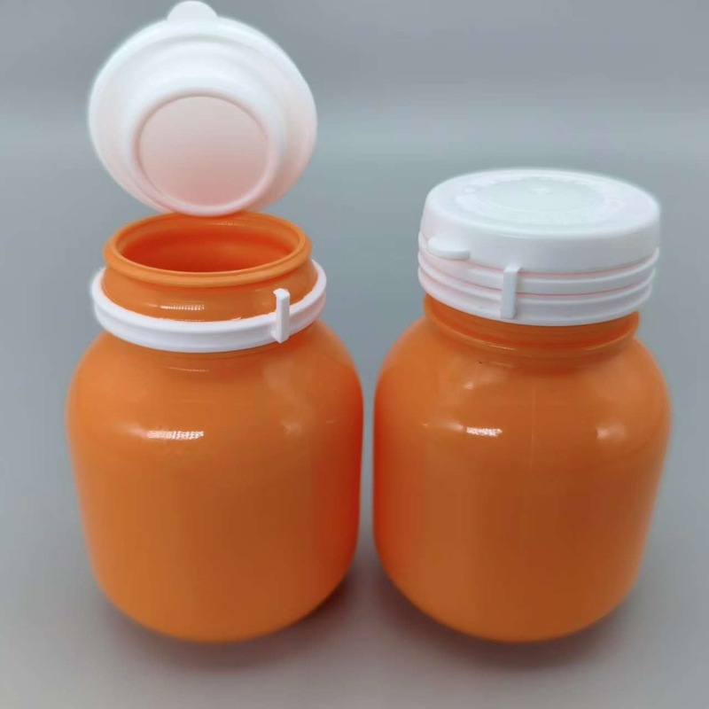 ソースメーカー100ml引き裂き蓋PPカラー電球瓶キャンディー泡コーヒー豆固体錠剤分注瓶|undefined