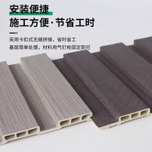 195大长城板阳台吊顶材料扣板背景墙生态木护墙板墙裙批发装饰材