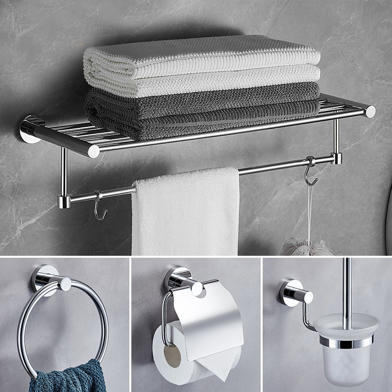 All-Copper Towel Rack Set Bathroom Hanging Rod Hotel Engineering Towel Rack Bathroom Cool Towel Rack Bathroom Pendant
