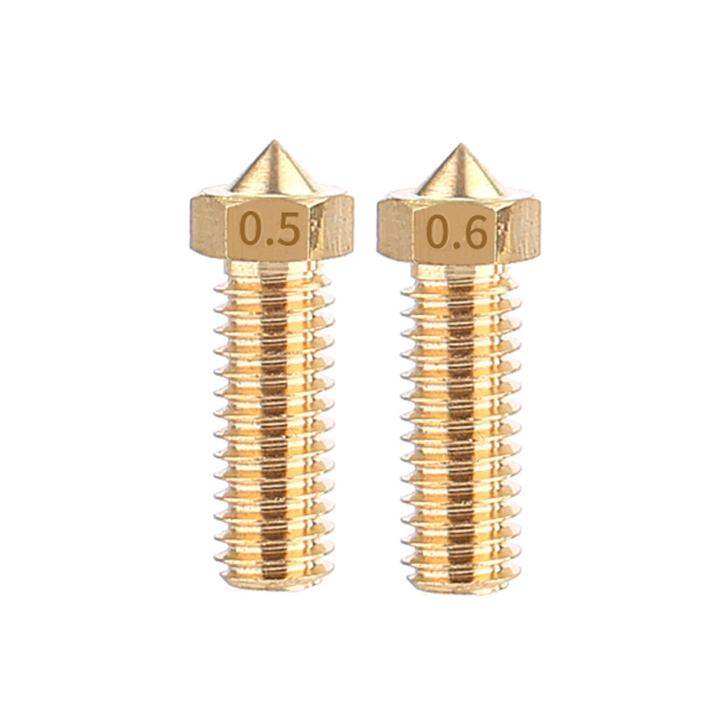 3D Printer Nozzle, E3D Nozzle, Large-Port Volcano Nozzle, High-Flow Copper Nozzle, 21mm