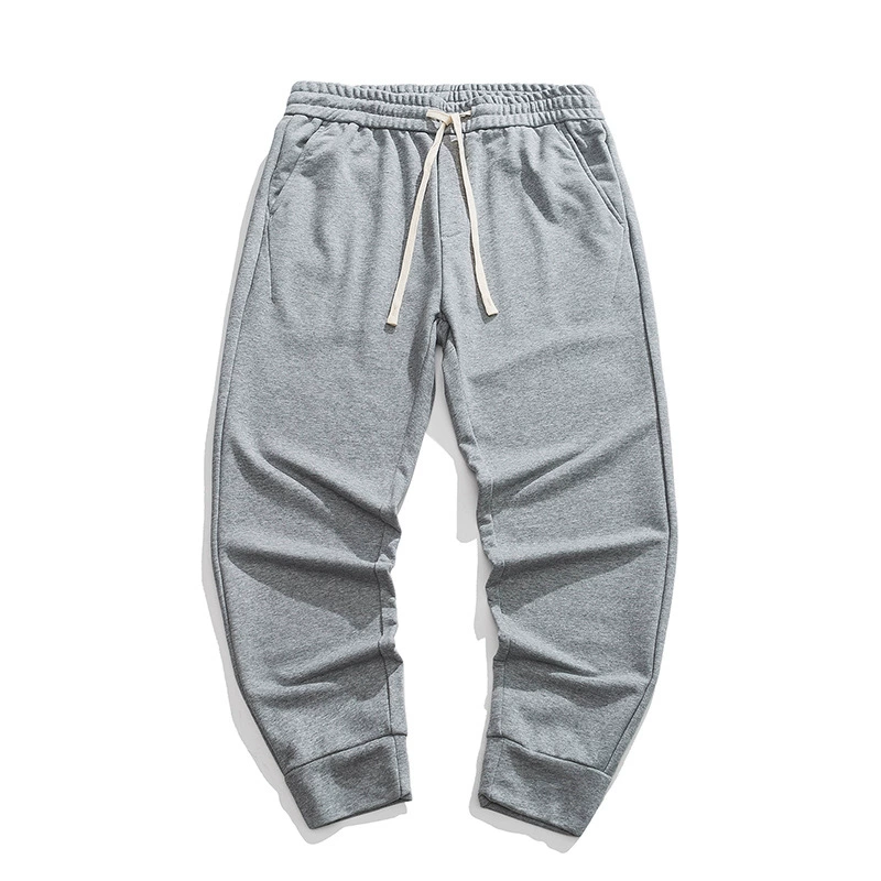 Japanese knitted retro casual trousers, drawstring, oversize