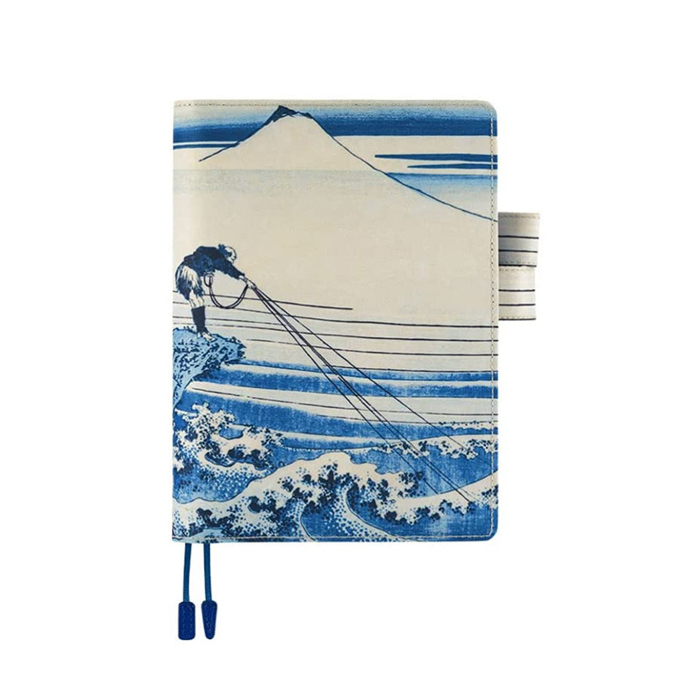 日式布料手账本A5A6布艺书衣笔记本封面热转印图案定制