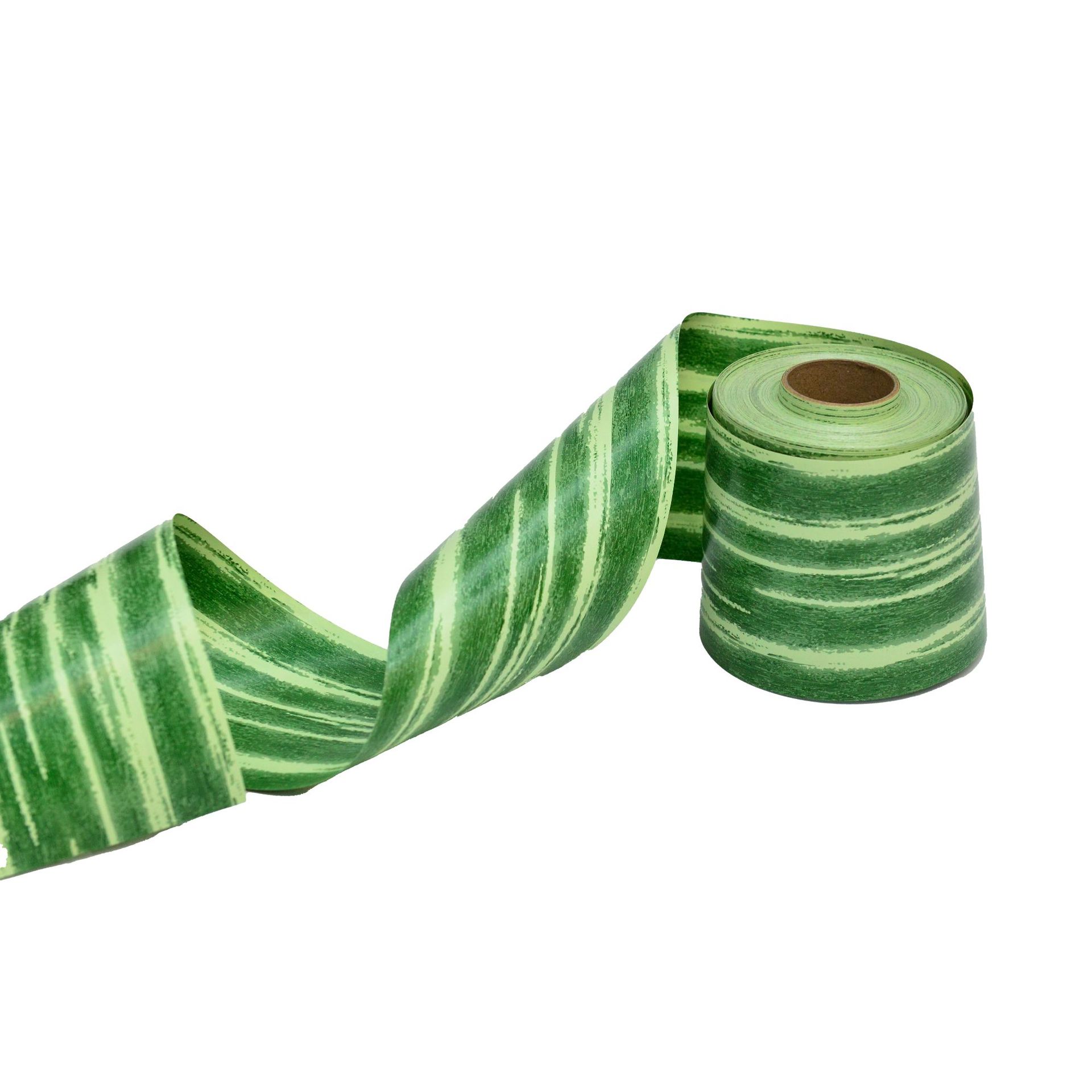 Transfronteriza venta caliente material PP plástico verde corteza de árbol imitación cinta de flores festivales de cumpleaños decoración de ramo de flores