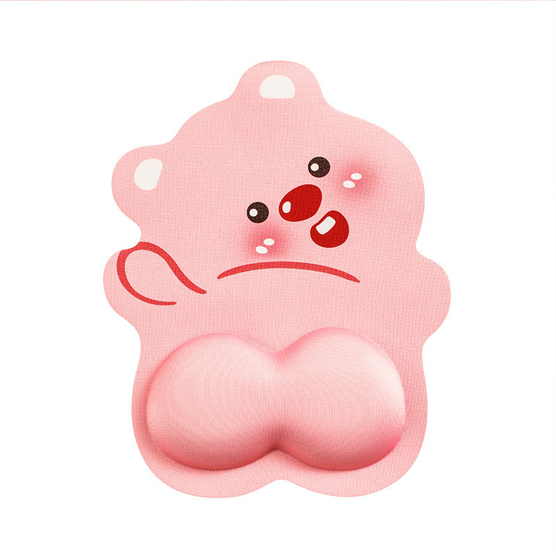 Nuevo ins lindo cartón de dibujos animados oso muñeca almohadilla de ratón para hombres y mujeres de oficina almohadilla de ratón para computadora soporte de teclado suave