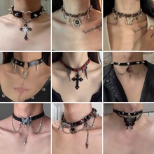 ����ϵ�����������chokerƤ����ȦŮY2K����������羳��������