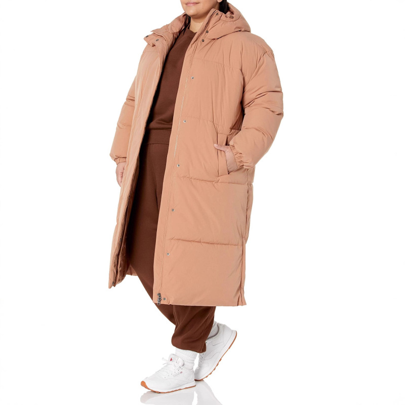 Over-The-Knee Cotton-Padded Jacket for Women 2025 Winter New Hooded Korean Style Loose Thickeneded Warm down Cotton-Padded Jacket Over-The-Knee Cotton-Padded Jacket for Women 2025 Winter New Hooded Korean Style Loose Thickeneded Warm down Cotton-Padded Jacket