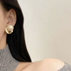 Fashionable universal earrings from pearl, advanced silver needle, high-quality style, internet celebrity, silver 925 sample