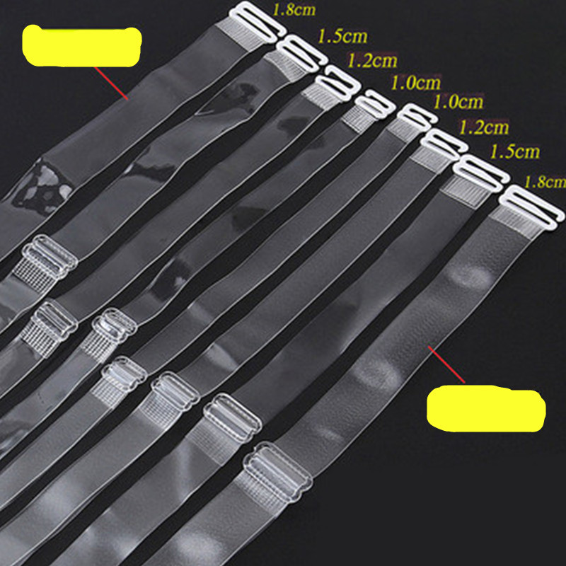 Manufacturer's high-elastic transparent shoulder straps, sand-sprayed invisible bra straps, anti-slip shoulder straps, bra tops, underwear straps, transparent