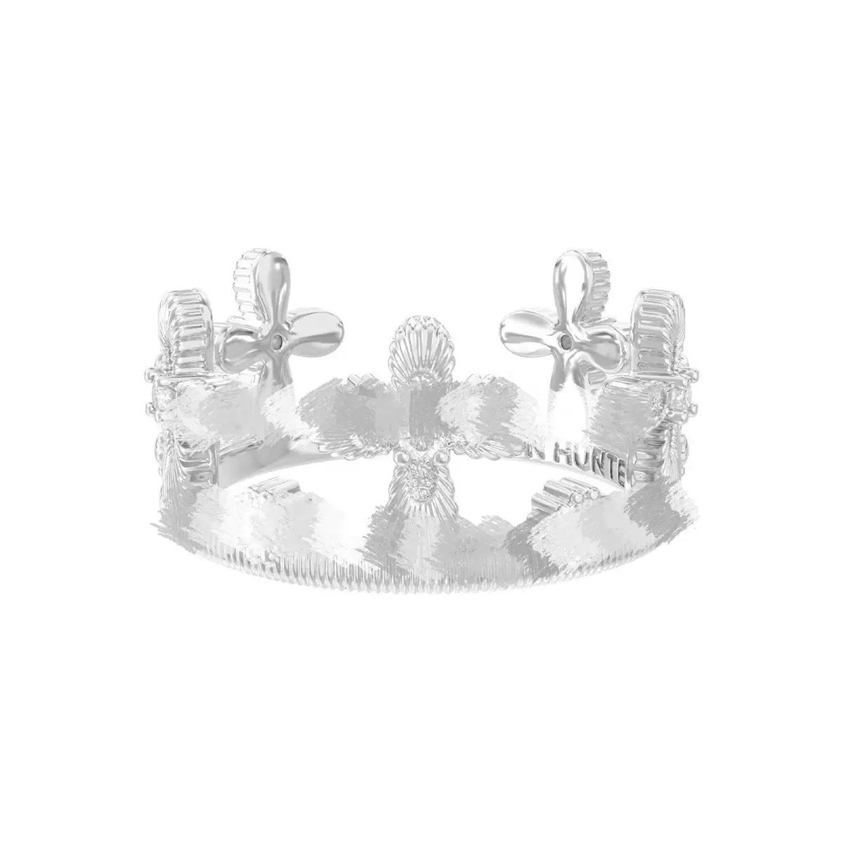J0024 lace crown silver
