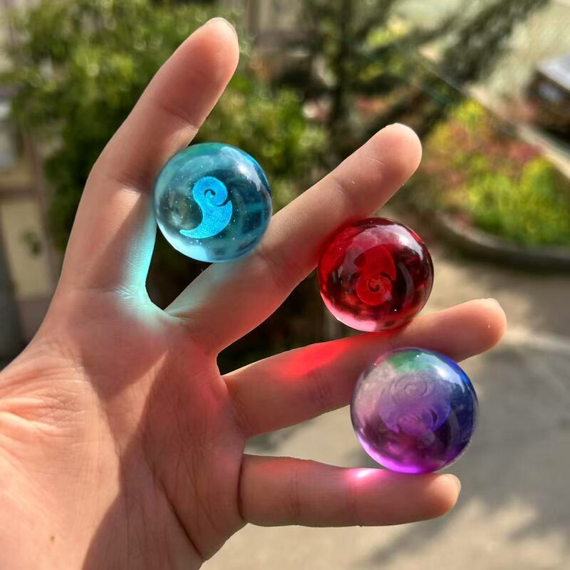 Nezha 2 Merchandise Mini Magic Orb Crystal Glass Ball Figurine Model Children's Gift Ao Bing Dragon Ball