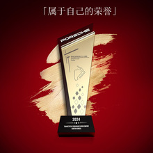 高档定制创意水晶奖杯奖牌新款工艺品学生比赛纪念品刻字摆件diy