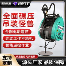 小金剛電動葫蘆220v家用吊機110V便攜式遙控式提升機起重電動葫蘆