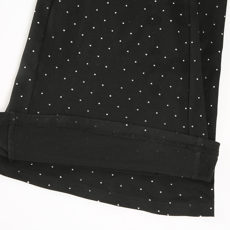 Women Clothing Rhinestone Sexy Siamese Trousers Elegant V neck Slim Fit Sheath Bell Bottom Pants Jumpsuit