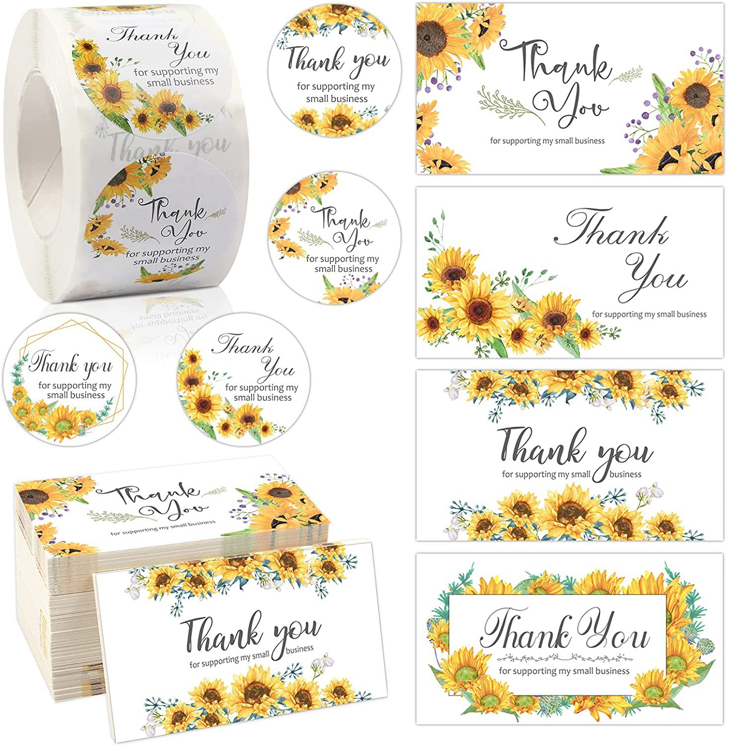 500/roll 3.8cm roll pack thank you for buying commercial decoration sticker label card