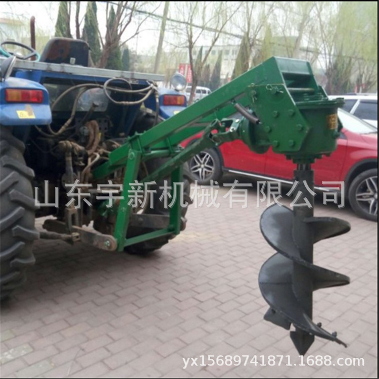 拖拉机带大型挖坑机螺旋式打洞机大直径种植埋杆钻坑机