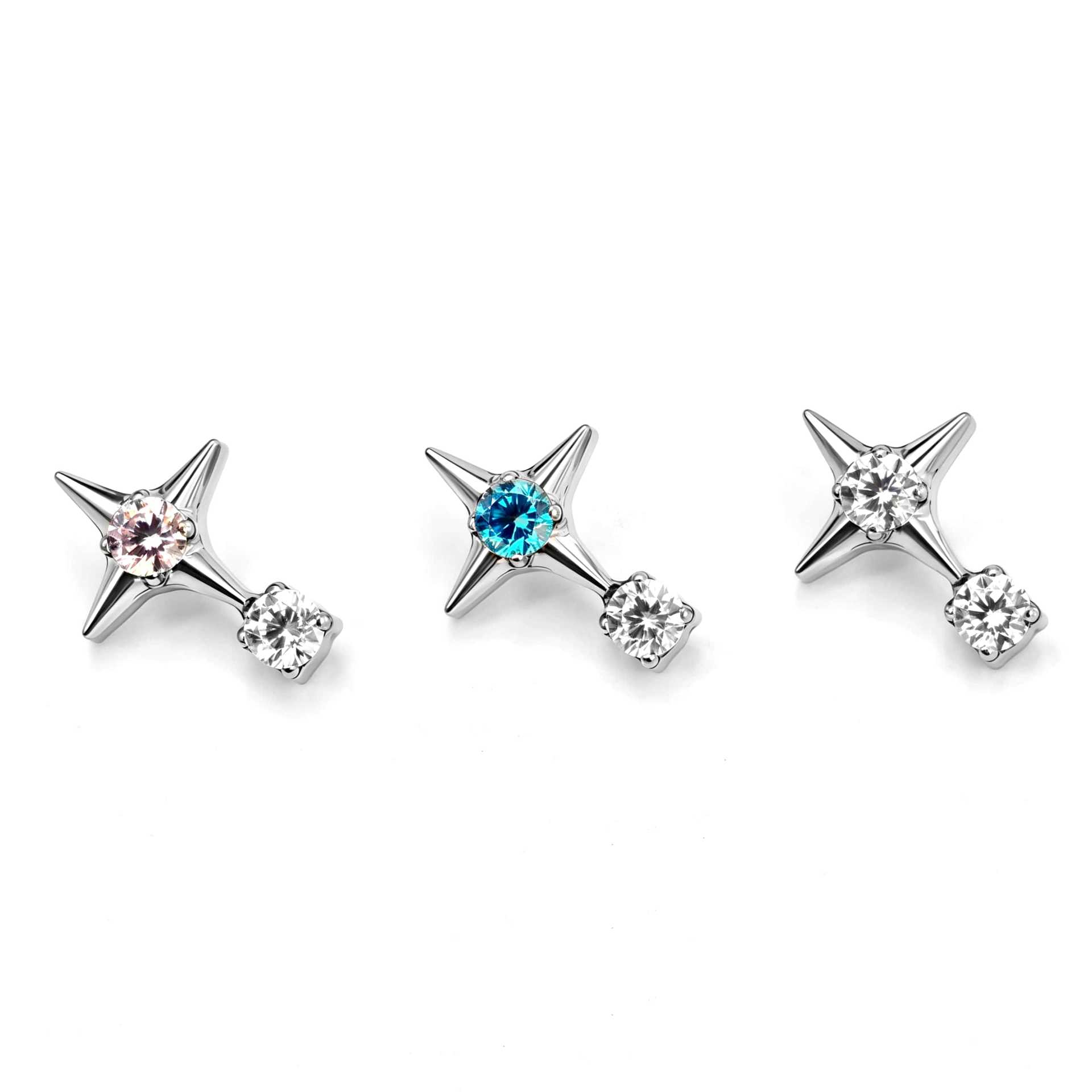 Labret stud lip piercing jewelry styling detail