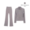 Stand Collar Sea Moon Rock Gold Flared Suit
