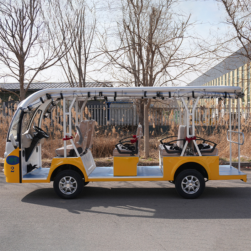 Cross-border supply of sightseeing vehicles, tourist vehicles for scenic areas, 11-seater electric sightseeing vehicles for hotel and school reception and shuttle services