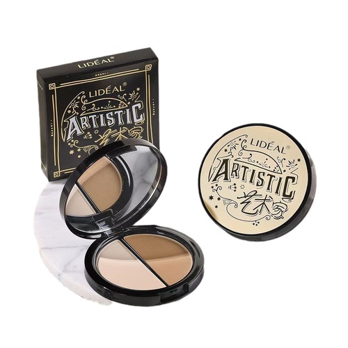 Lingdian two-color contour contour powder powder three-dimensional highlight shadow powder daily makeup brightening shadow powder contour palette