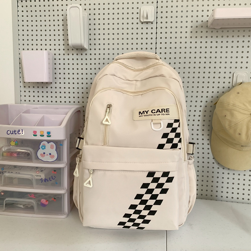 Mochila escolar transfronteriza masculina mochila de estudiante de secundaria para reducir la carga de gran capacidad mochila de computadora de 15,6 pulgadas hembra