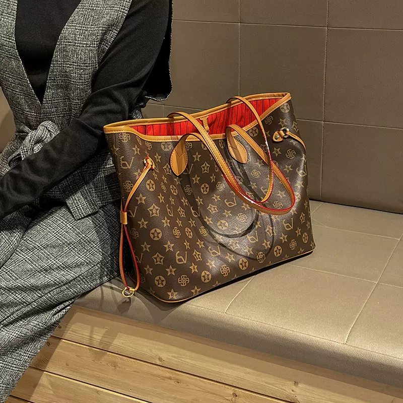 跨境专供质感大容量托特包新款潮时尚百搭子母购物袋女包单肩包包