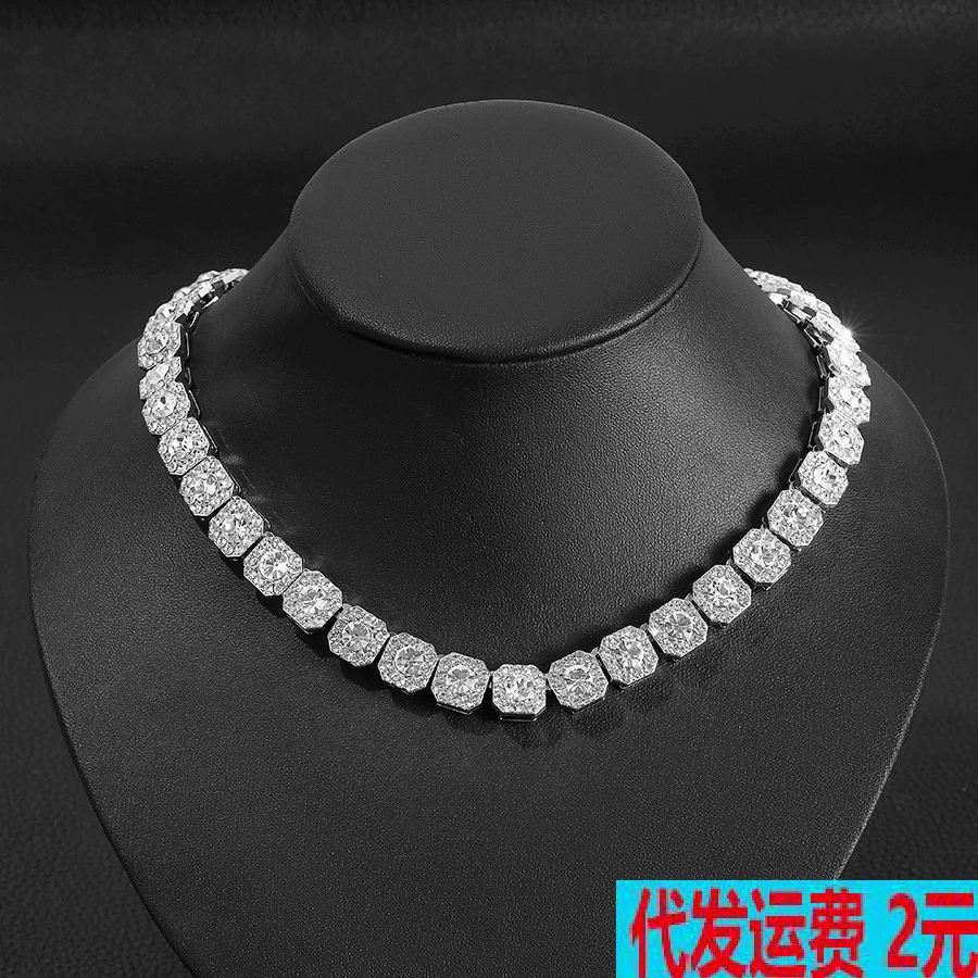 Amazon круглый сплав ледяной сахар легкий экстравагантный кубинский браслет