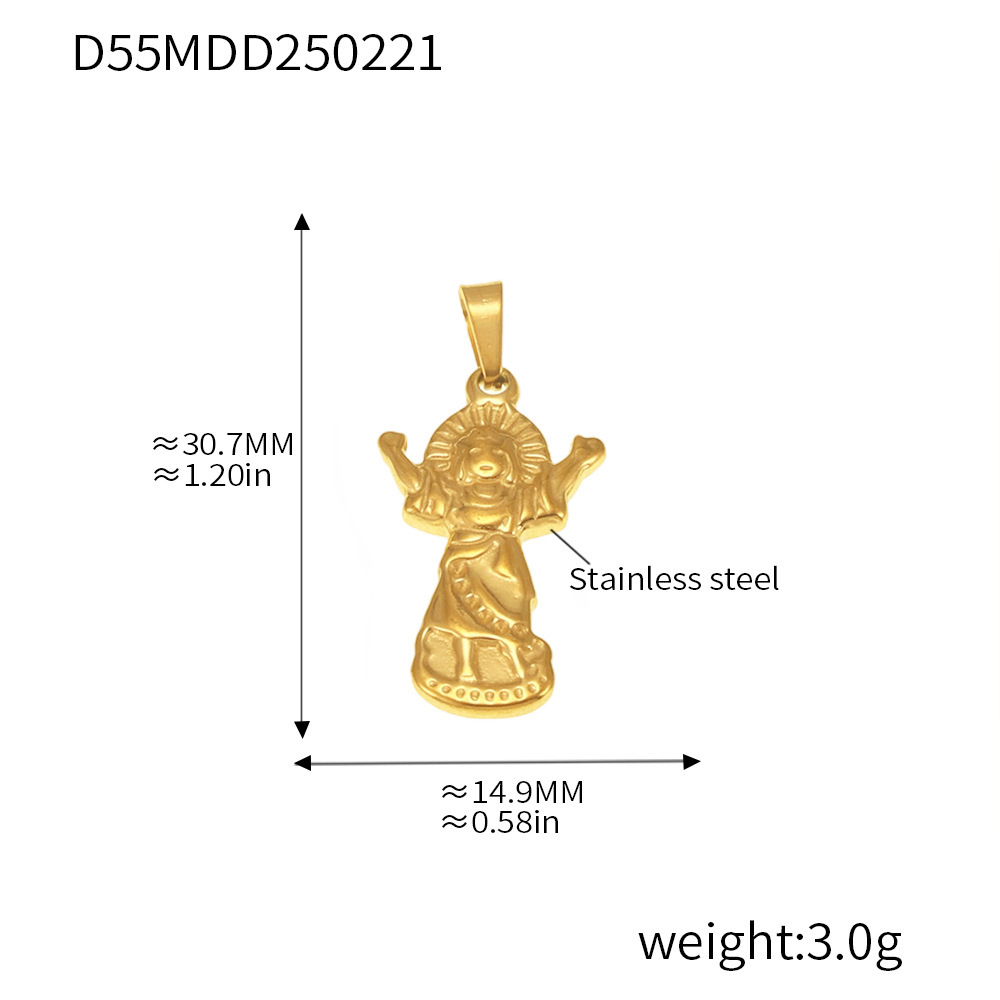 Europa y América de moda DIY accesorios colgante colección red de acero inoxidable 18K joyas collares de oro real al por mayor