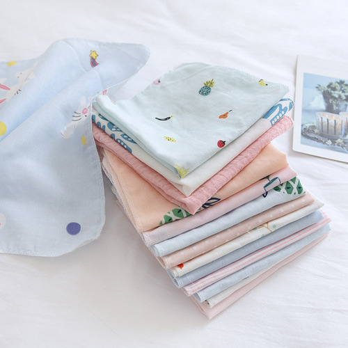 Small square woven cotton comfortable handkerchief, can be used as a 3 yuan gift, randomly colored, one-time shipment and gift.