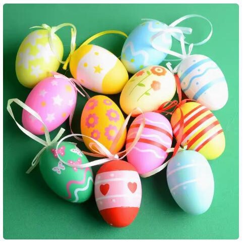 Egg Toys Kindergarten Handmade diy Easter Eggs Plastic Eggs Artificial Painted Eggs Decorative Painting