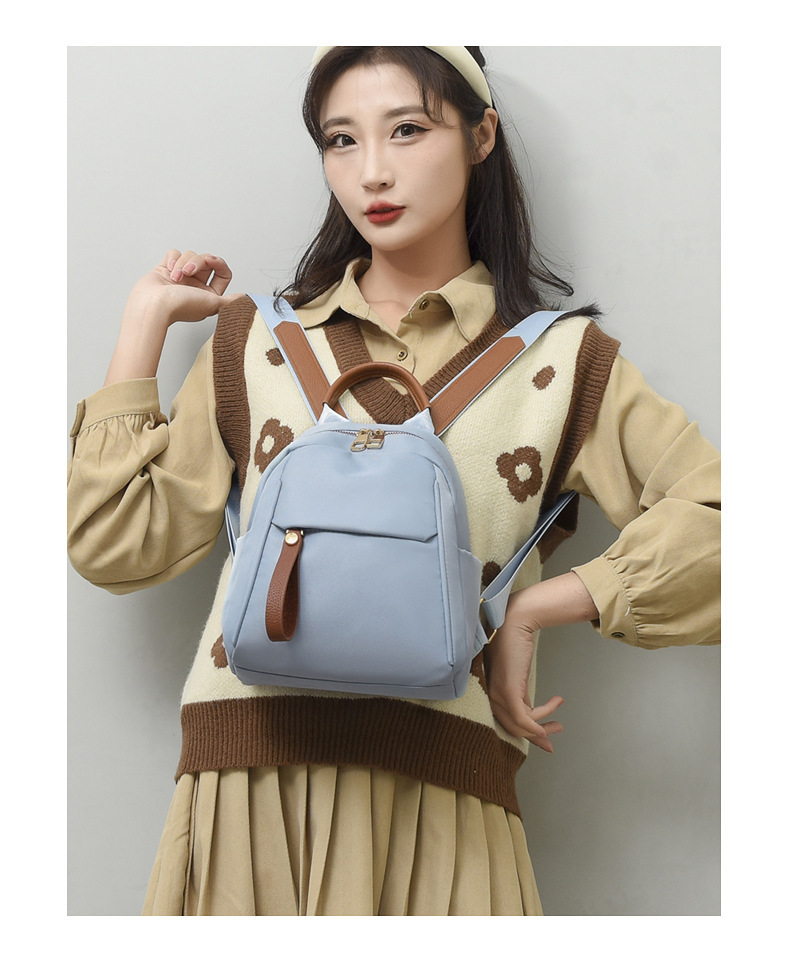 Fashion Backpack Bags Type Casual, Travel Occasion Oxford Cloth Material Solid Color Casual Travel Women's Backpack