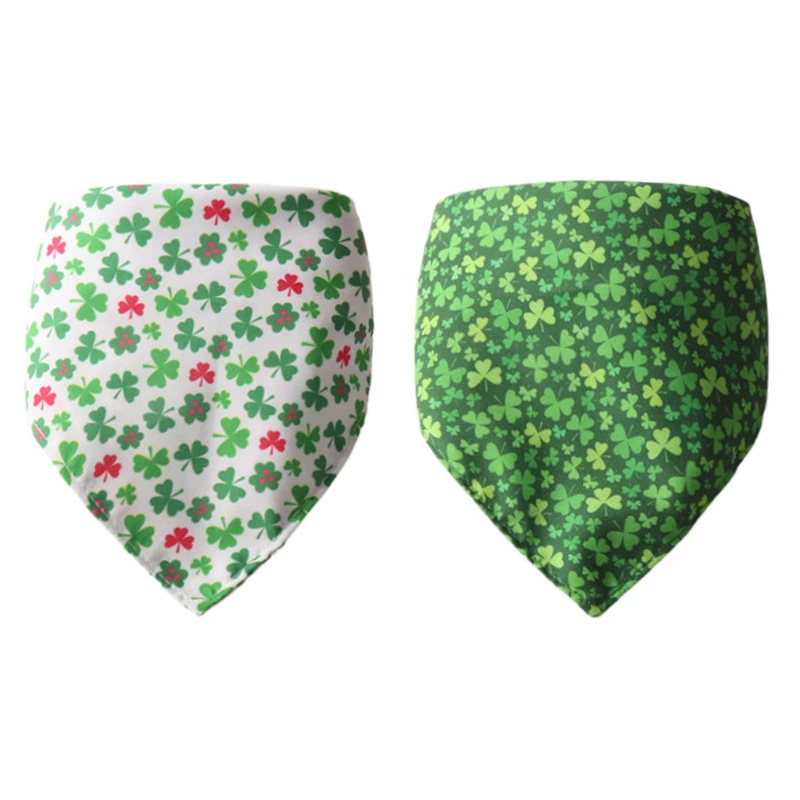 Aminger Новые товары для домашних животных Ирландский фестиваль зеленый кружевной треугольный шарф Шарф на День Святого Патрика
