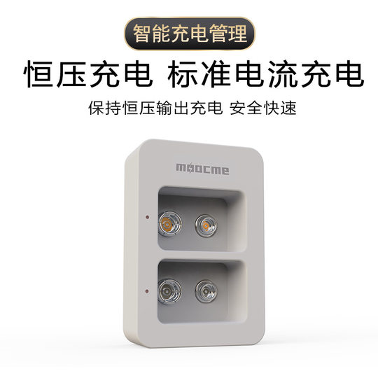 Cross-Border 9V Nickel-Metal Hydride Rechargeable Battery Charger Set Dual-Slot Independent Rechargeable Battery Wholesale High Capacity