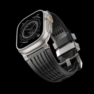 适用于苹果手表123456789代Apple watch不锈钢金属连接器硅胶表带