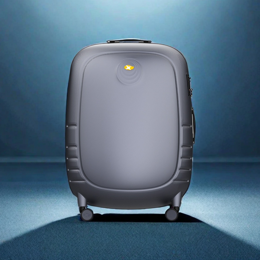 Vali nhựa PC bề mặt mờ chống xước 20 inch cabin chống va đập êm ái — Màu bạc