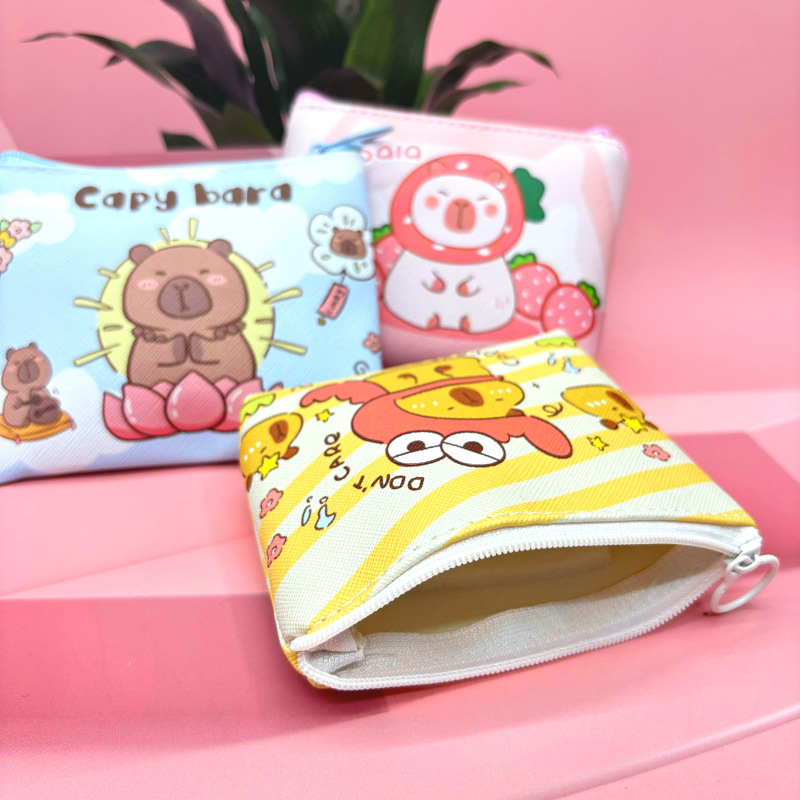 新款labubu可爱零钱包拉链儿童钱包可爱散钱硬币耳机钥匙收纳包-阿里巴巴