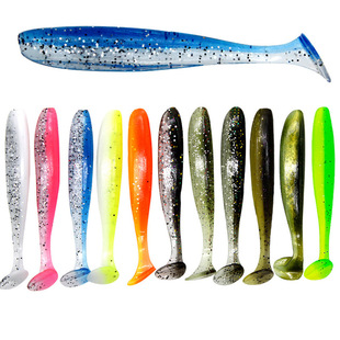 Two-color T-tail Luya bait soft bait wholesale 11-color 5.5/7/9cm fake bait bionic Mandarin fish beading bass bait