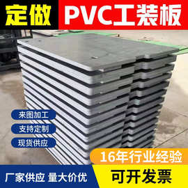 灰色PVC硬板聚氯乙烯板挡泥板工程塑料板绝缘耐酸碱PVC工装板加工