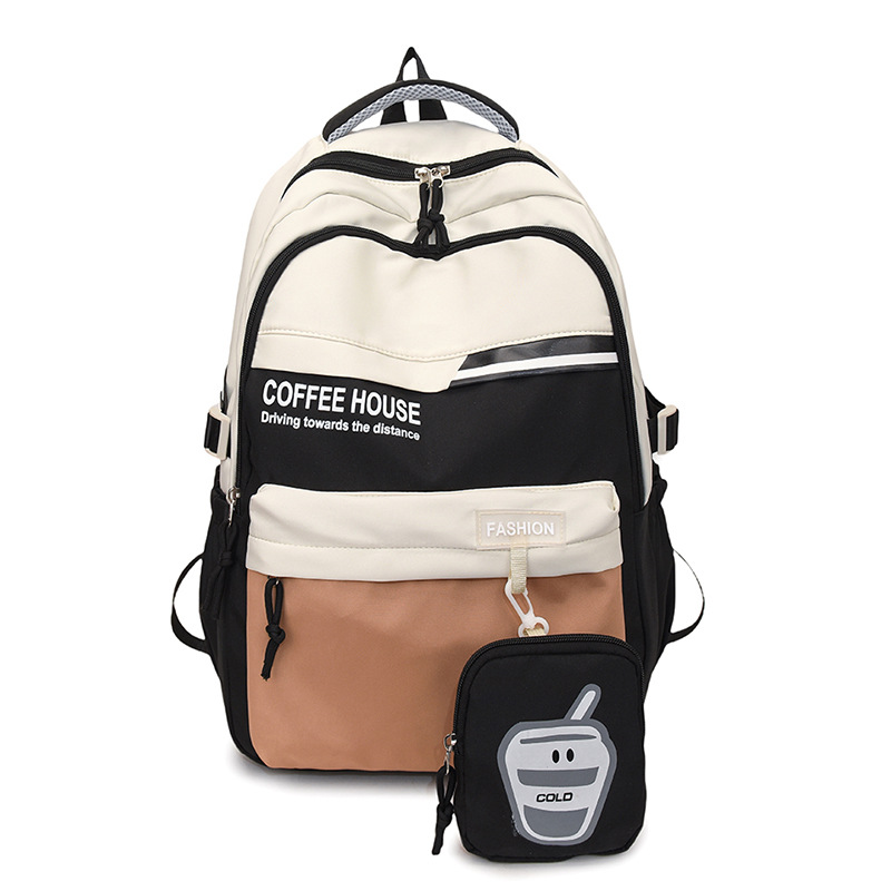 Mochila escolar para estudiantes universitarios de secundaria y preparatoria de todo fósforo de moda, nueva mochila de viaje multicompartimento de gran capacidad y alto valor