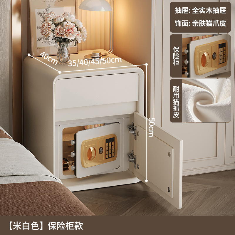 Smart cabecera caja fuerte en todo 2025 nuevo dormitorio con cerradura nicho de diseño pequeño armario de cabecera