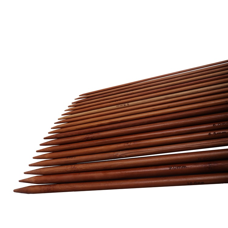 Carbon-dioxide double-point sweater needle bamboo knitting needle straight needle 25cm knitting tool crochet hook factory direct goods wholesale cross-border