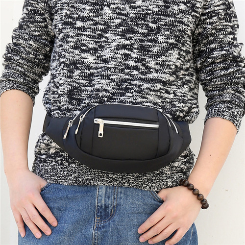 New fashionable waist bag men's waist bag men's and women's casual travel crossbody chest bag sports mobile phone waist bag cashier bag