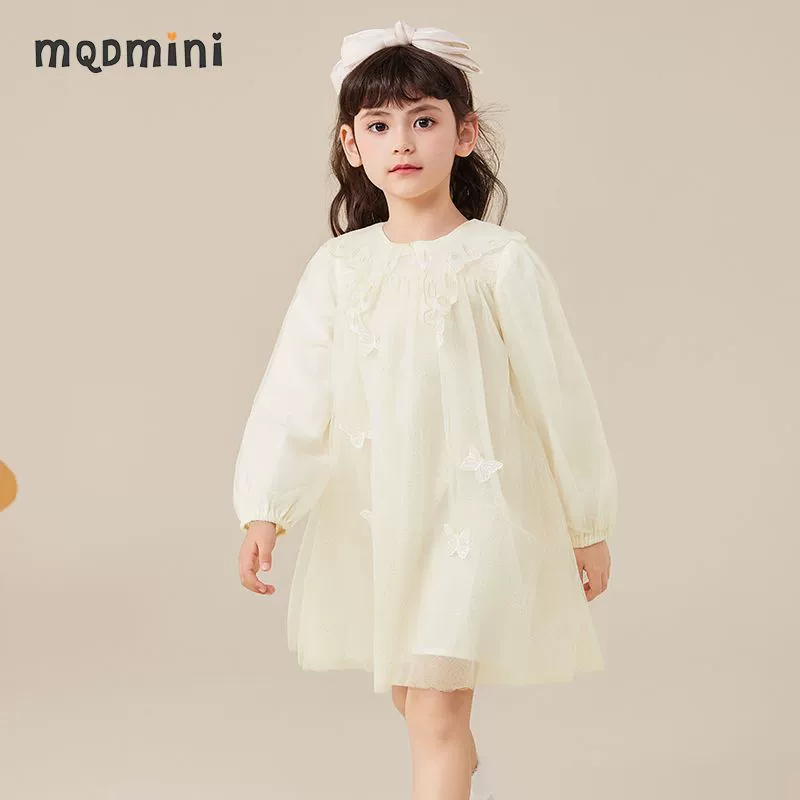 MQDMINI маленький костюм принцессы, платье, трёхмерная мягкая детская юбка, детская одежда