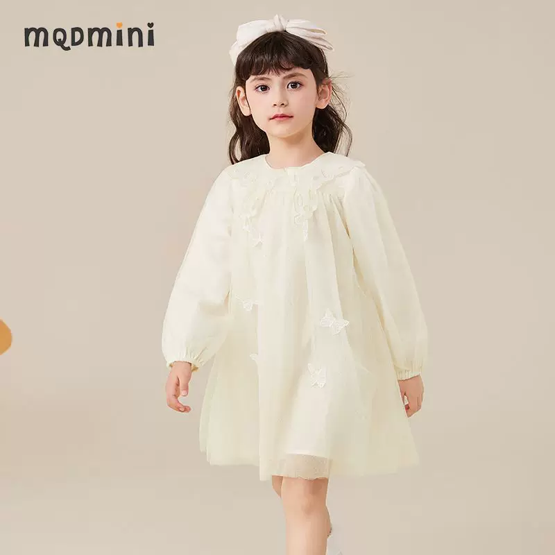 MQDMINI маленький костюм принцессы, платье, трёхмерная мягкая детская юбка, детская одежда