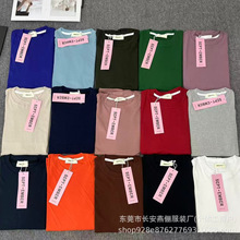 300克重磅纯棉美色潮流纯色短袖T恤 夏季男女式宽松潮牌跨境爆款