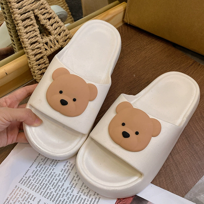 Летние пляжные тапочки, заколка с мультяшным рисунком, сабо открытого носка, размеры 36–45