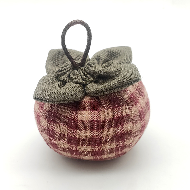 Patchwork hecho a mano DIY bordado material paquete Lu bordado novato caqui colgante niños regalo caqui bolsita