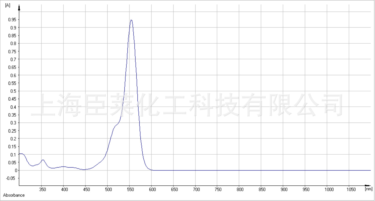 555nm吸收 可见光吸收剂染料 用于镜片透光材料 滤光片 防伪油墨